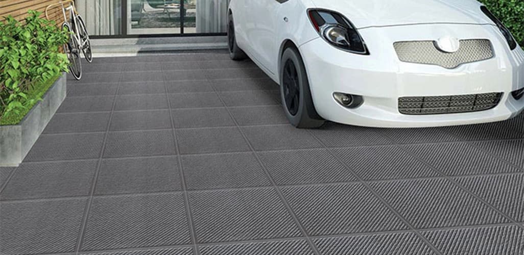 Textured outdoor and parking tiles