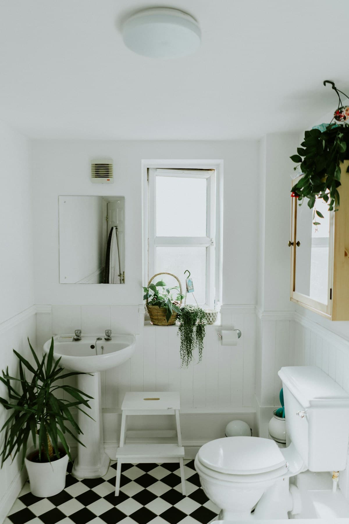Refined bathroom tile and vanity surface direction