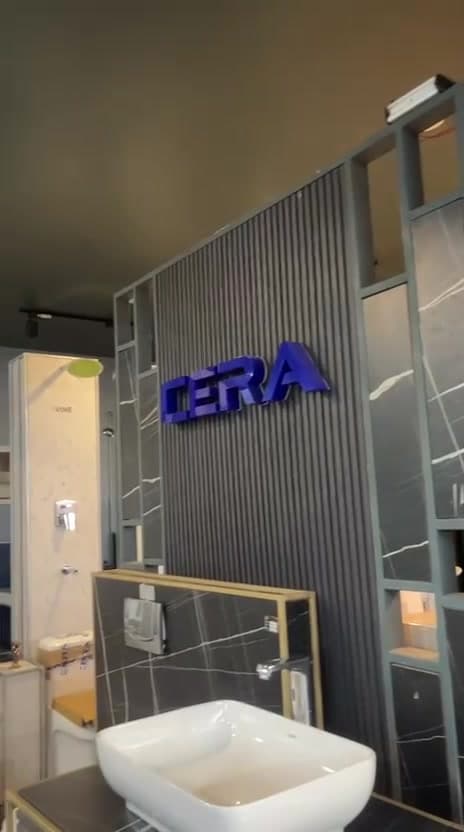 Cera sanitaryware display in the client showroom