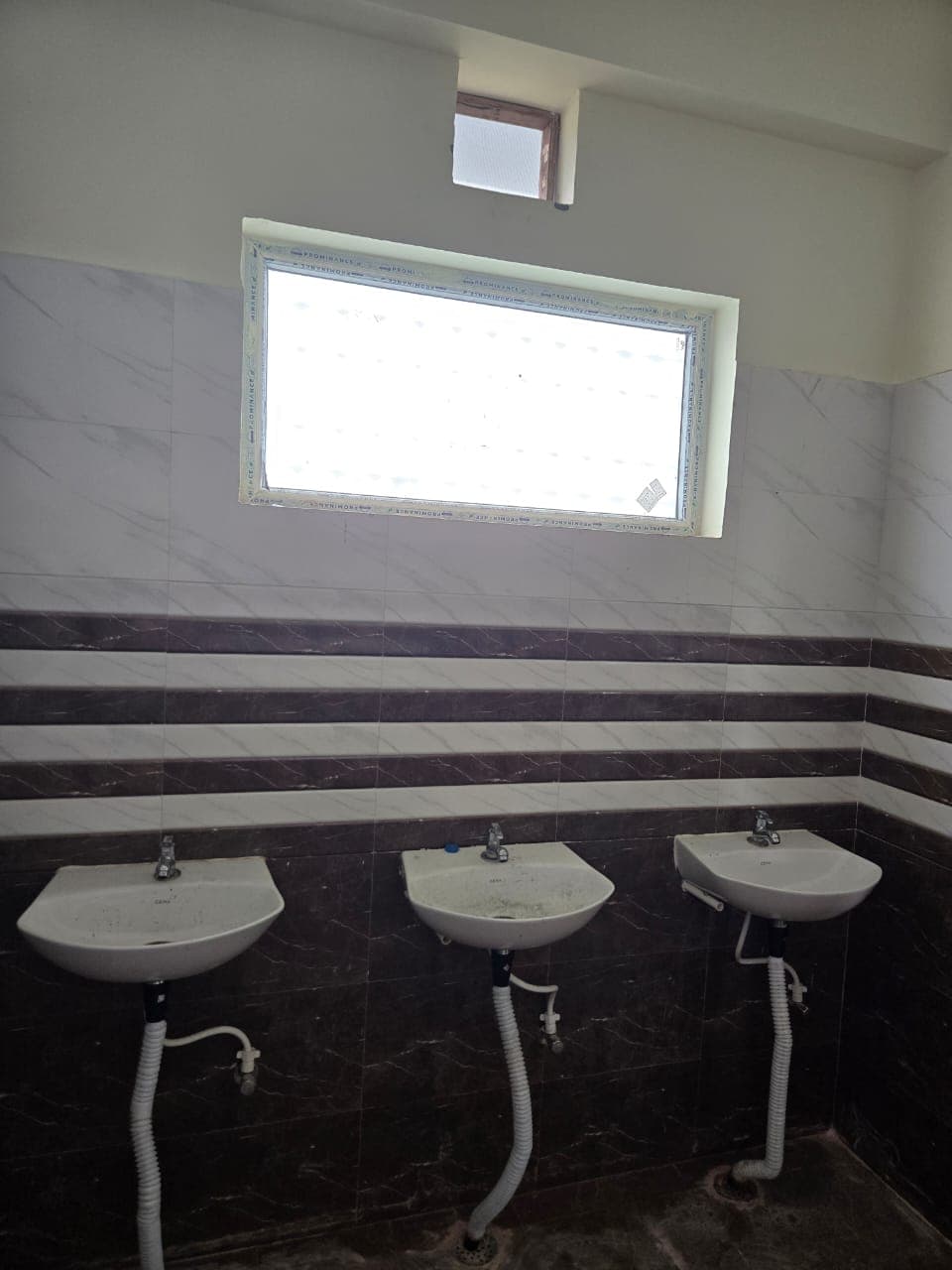 Multiple wash basins installed at a client project